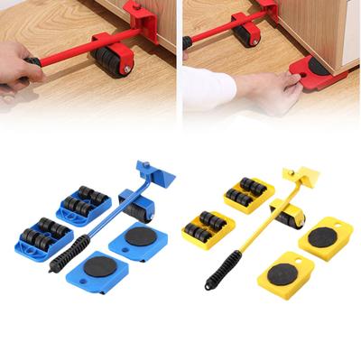 Furniture Lifting And Handling Tool Set, With Adjustable Height Lifting Tool Pole And 4 Wheels, Furniture Handling Cart, Furniture Lift, Mobile Slider