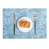 Nordic Light Luxury Double-Sided PU Leather Embossed Placemat, Non-Slip Heat Insulation Table Mat for Hotel & Home Use.