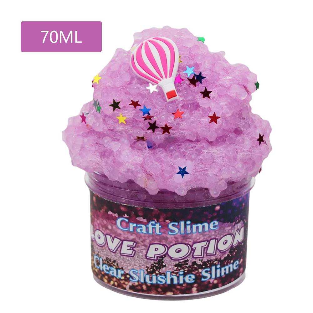 Cartoon Festive Jelly Crystal Mud, Colorful Cloud Fluffy Slime Foam Putty, Creative DIY Assembly Handmade Craft, Holiday Stress Relief Gift Present