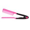 Fashion Beauty V Type Hair Straightener Comb DIY Salon Hairdressing Styling Tool