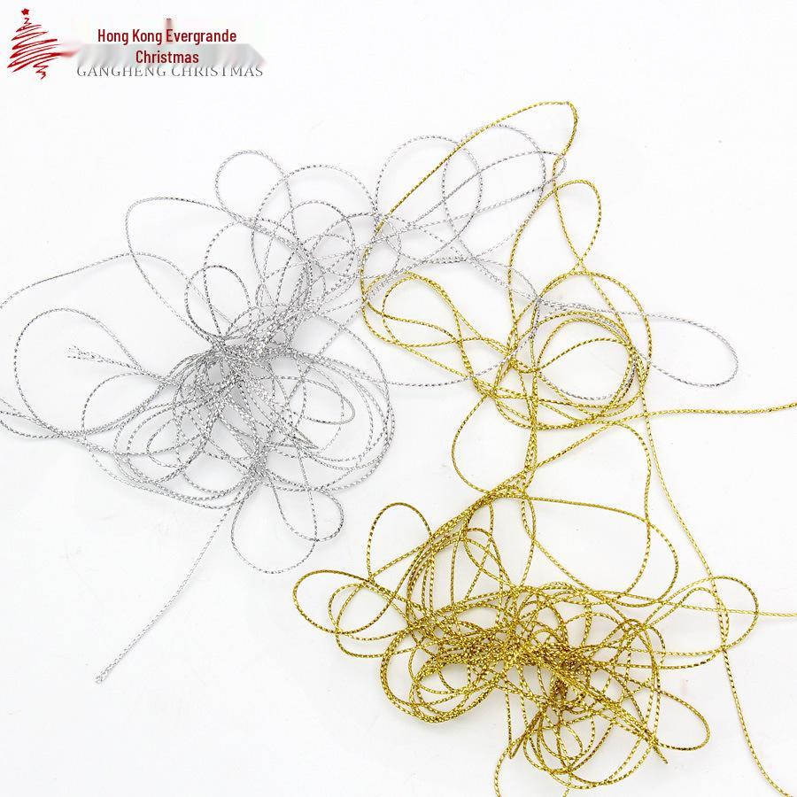 Festive 5m Silver Hanging Rope: Christmas Ball Ceiling Decoration & Colored Pull Rope Arrangement