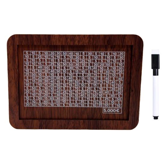 Wooden Money Box with Counter Savings Target And Numbers Money Saver Coin Bank Reusable Cash Vault Savings Box for Kids And Adults Savings Challenge