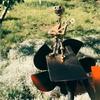 Rock Music Themed Rocker Windmill Sculpture Metal Bassist Statue For Yard Garden And Outdoor Space Decors