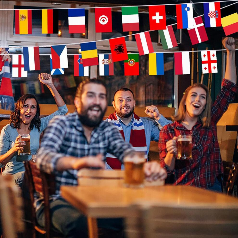 Weltmeisterschaft Flaggenkette, 2026 Weltmeisterschaft Dekorationen, 50ft/15m Welt