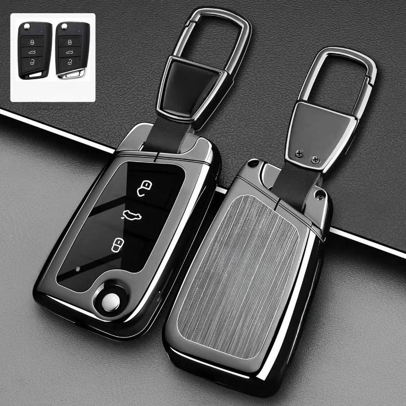 Premium Zinc Alloy Key Cover Case for Volkswagen ID.4/Tiguan L/TuZhong 06/Lamando L/Touareg Pro/Sagitar L (2026) - Key Fob Shell