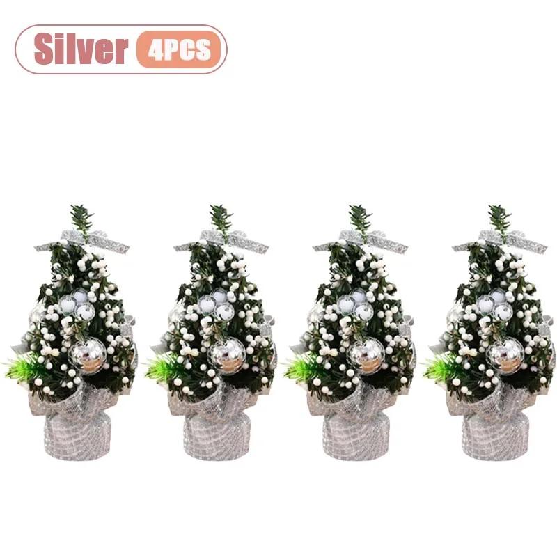 Mini Kerstboom Kleine Bureau Tafelblad Decoratie Schattig Feestelijk Vakantie Ornament voor Kinderen Kerstcadeau Winter Huisdecoratie