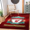 Liverpool Customized Name Floor Mat Design for Kitchen Bedrooms Balcony Decorate room Anti-slip Rug Decorate Offices Perfect Gift for Friends & Family