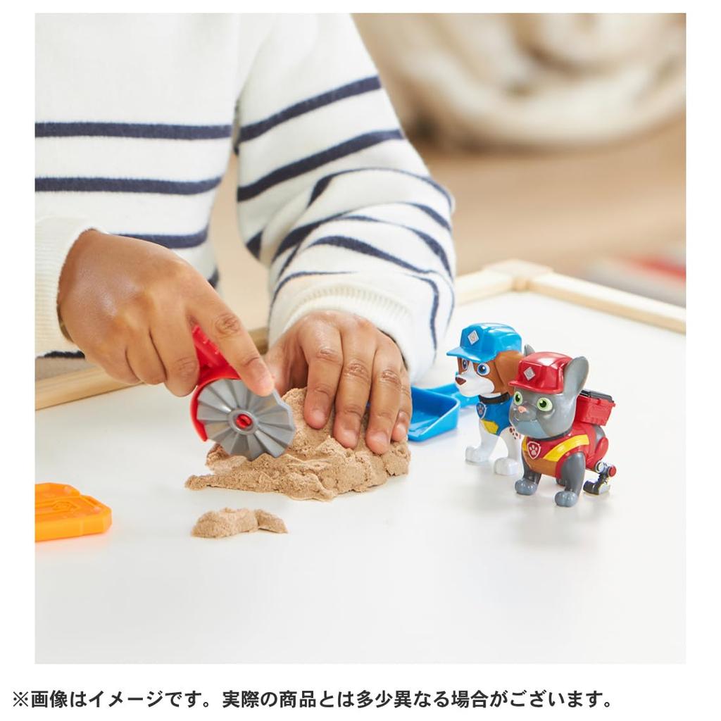 TAKARA TOMY Rubble Crew Set Wheeler Charger & Build-a-Figure & (with sand)