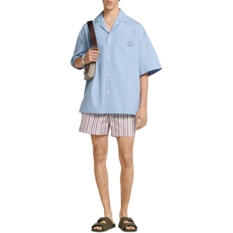 Gucci Embroidery Poplin Shirt 810604-Z7AUX-4850