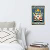 WTREEW Retro Hippie Decor Wall Art Poster - Every Little Thing Is Gonna Be Alright Vintage Metal Sign Peace Wall Decor