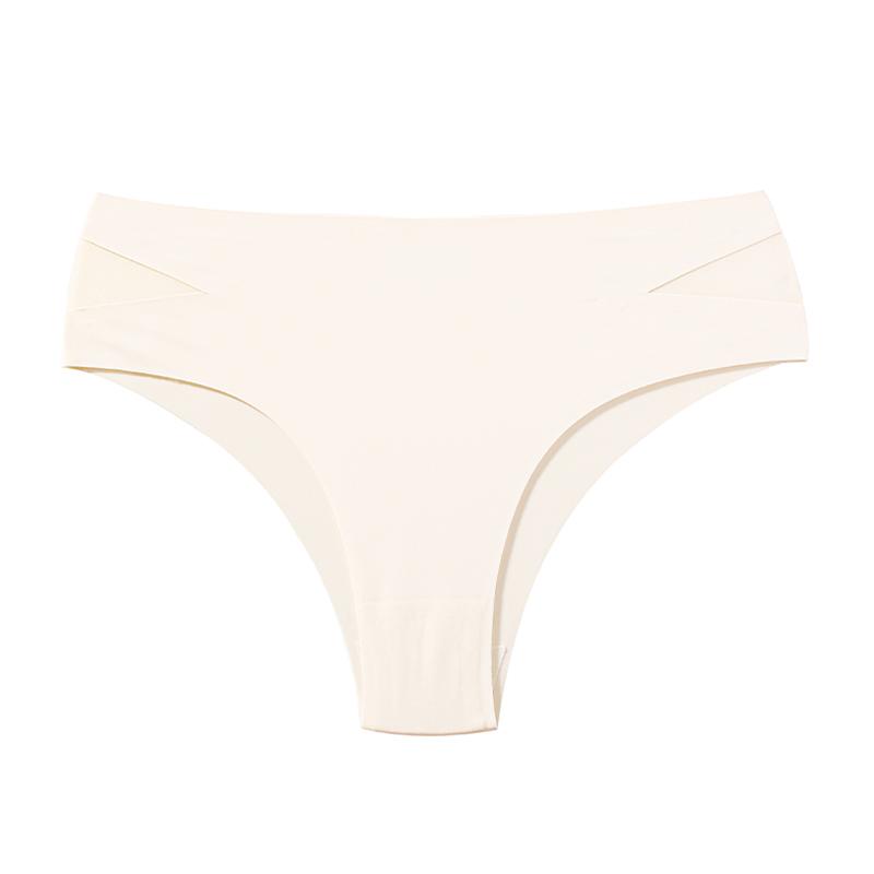 Nahtlose Slips Damen Slips Eis-Seide Niedrige Taille Unterwäsche Lingerie Intimates