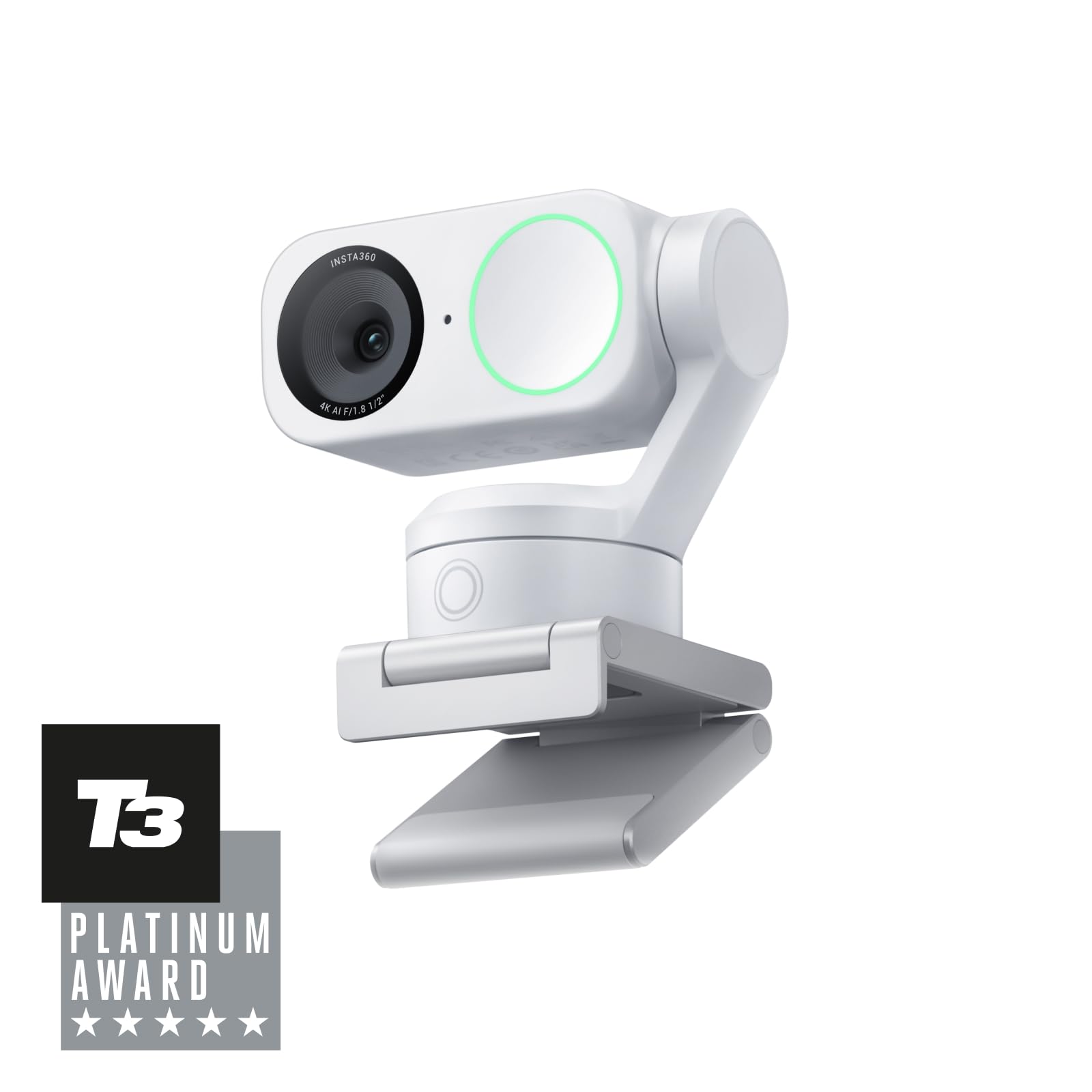 

Insta360 Link 2 White 4K AI AI Noise with for Video and Compatible with and for Webcam, Webcam, PTZ, 1/2-inch Sensor, Tracking, Gimbal, HDR, білий
