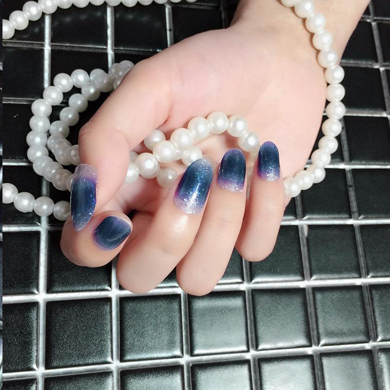 Verlaufs Gänseblümchen Nagelsticker Vollsticker 3D Nagelkunst Sticker Wasserdichter Nagelsticker Vollsticker