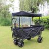 ZISIZ Portable Camping Cart with Canopy