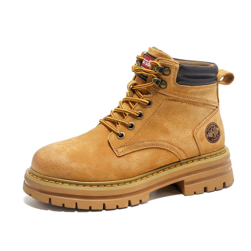 

Инструментальный ветер ботинки Мартина мужские 2025 зима новые американские ретро ботинки цвета ревеня на толстой подошве парные ботинки 2118-J 36