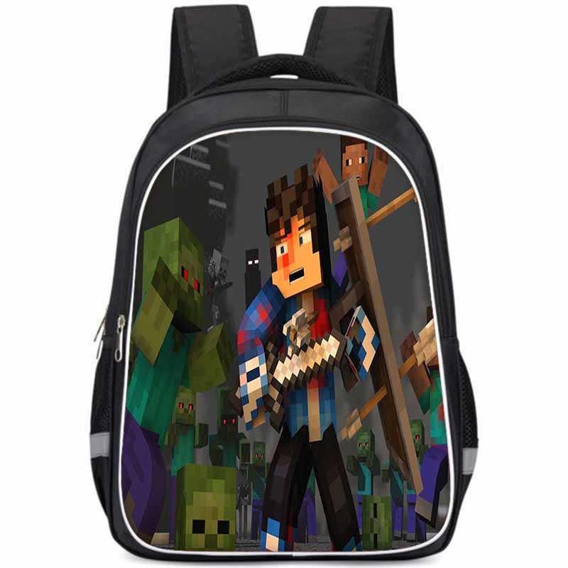 Spacious And Lightweight Oxford Fabric School Backpack For Kids And Teens