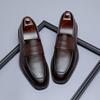 New shoes men's European and American one-pedal business dress foot cover leather shoes loafers summer breathable versatile shoes 24305-R
