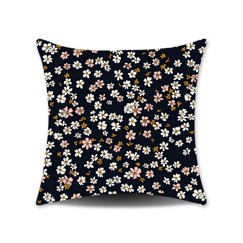 

Новая весенняя наволочка с натуральным цветочным принтом, наволочка для подушки, для сна, для дивана, для спальни, подарок linen-45x45cm double-sided [without pillow core]