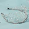 Handmade Hair Bands Ethnic Style Bride Headband Elegant Crystal Hair Net  Wedding Hair Accessories
