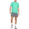 Nike T Shirts Men's Light Green Crew Neck Moderate Straight Fit DX0989-369