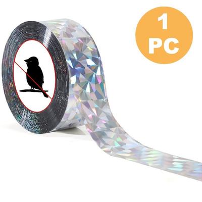 1 adet, Kuş Kovucu Bant Şerit, Çift Taraflı Holografik Parlak Yansıtıcı Kuş Bandı, Dış Mekan, Bahçe İçin Caydırıcı Görsel Sesli Kuş Kovucu Cihazlar.