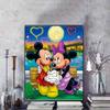 Disney Diamond Painting Mickey Minnie Romantic Date Theme Illustration DIY 5D Cartoon Mosaic Cross Stitch Gift Room Decoration