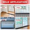 1PC 1m/39.37inch Multi Purpose Ramp Mat Door Threshold Ramp Self Adhesive Durable Non Slip Suitable for Robotic Vacuums Home Acc