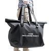 [DRESS] Waterproof Tote Bag, 65L/Black, Ideal for Fishing, Disaster Preparedness, Camping, and More. Features a large storage capacity, water repellen