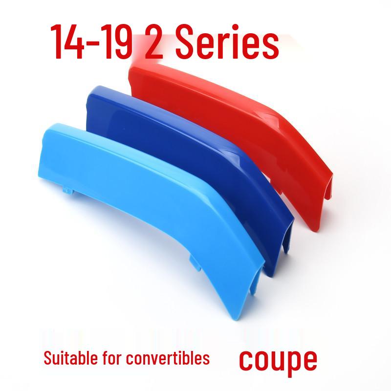 Compatível com Modelos BMW Série 4 13-17 Grelha Central Clipe Tricolor F32/F33/F36, também serve para Série 1 e Série 2.