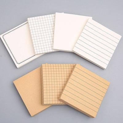 Square Shaped Memo Pad Tearable Self-adhesive Notebook Sticky Note Pad Office Stationery Notepads Journaling Notepad