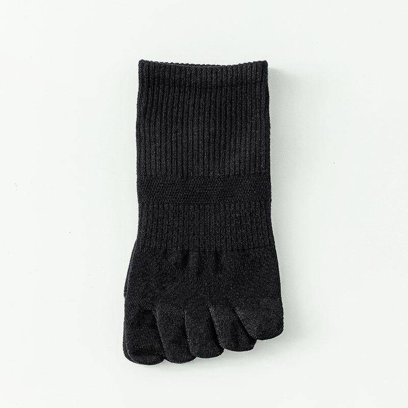 Damskie oddychające bawełniane skarpetki z siateczki na palce - Pięciopalczaste, Przeciw otarciom, Jednokolorowe, Krótkie letnie skarpetki sportowe