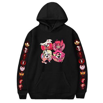 Sudadera con capucha de Anime Hazbin Hotel para hombre y mujer, suéter informal de otoño, sudadera con capucha, sudadera de moda Hazbin Hotel, sudaderas de cosplay, sudadera de hip hop, ropa