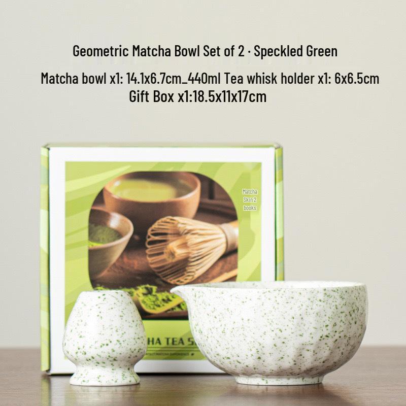 Retro Ceramic Matcha Tea Ceremony Set - Includes Tea Ware, Utensils & Accessories for Whisking Matcha.