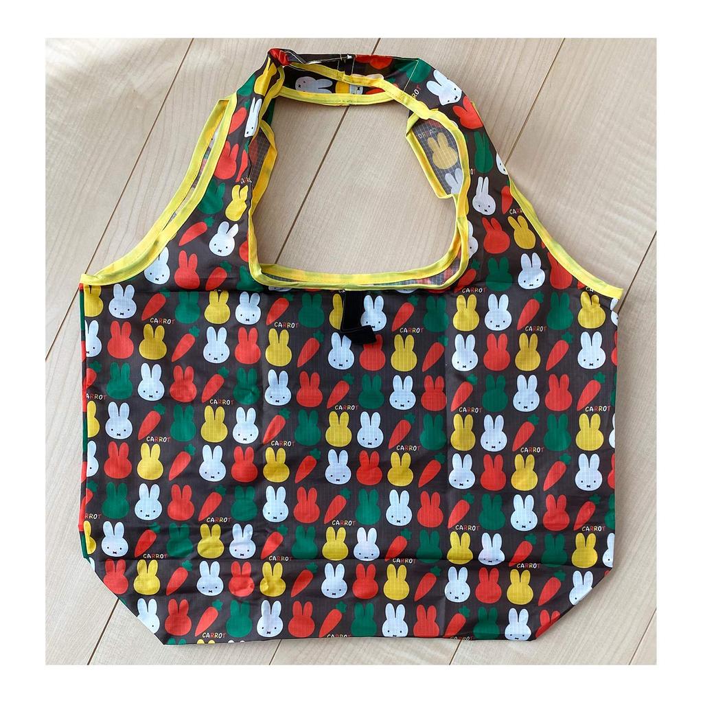 Miffy Swirl Shopping Bag Carrot Brown MFAP640