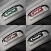 XOWS7 Leather Car Roof Armrest Pull Cover Handle Gloves Protection for Skoda octavia a5 a4 mk1 fabia superb rapid mk3 yeti 2006 sign