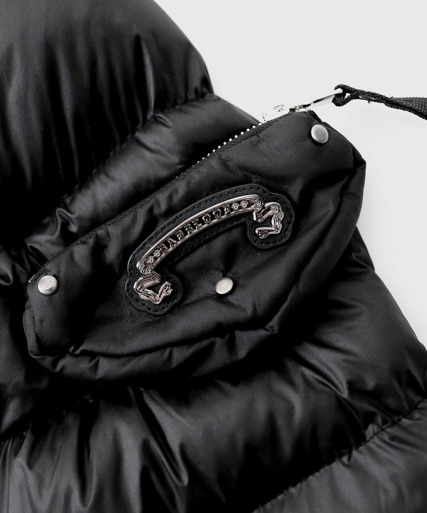 Badblood Viper 31-2 Midweight Biker Hooded Puffer - Black