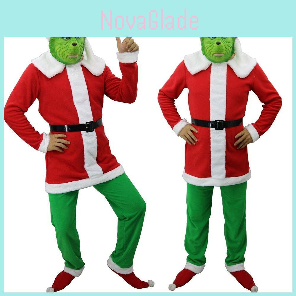 Fantasias Festivas de Como o Grinch Roubou o Natal para Adultos para Diversão de Cosplay nas Festas