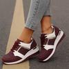 Women's Wide Width Fashion Sneakers, Spring Low-Cut Platform Casual Shoes, European Style Slip-On Walking Shoes