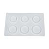 A52E DIY Epoxy Resin Rings Casting Mold Environmentally Friendly Silicone Round Pendant Mold Resin Jewelry Making Accessories