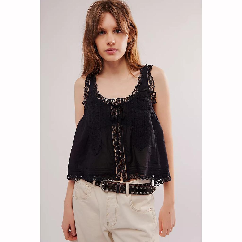 Krajková Patchworková Sladká Slim Fit Malá Tílková Vesta Zapínání na Knoflíky Dámská Letní