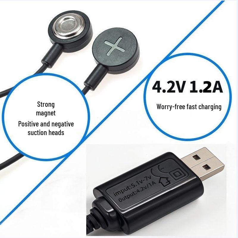 Magnetisches Universal-Ladegerät für 21700/18650/401350A Lithium-Batterien (3,7–4,2 V)