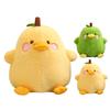 Pear Duck Doll 2-in-1 Plush Toy Soft Stuffed Animal Sofa Cushion Cute Cartoon Duck Plushies Doll Pillow Companion Toy