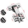 2pcs 90 Degree Buffer Hinge Kitchen Cabinet Hydraulic Hinge Folding Door Large Angle Buffer Hinge Furniture Door Hardware