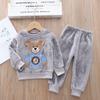 Toddler Kids Girl And Boys Cute Printed Tops+Pants Pajamas Tracksuit Outfits Set
