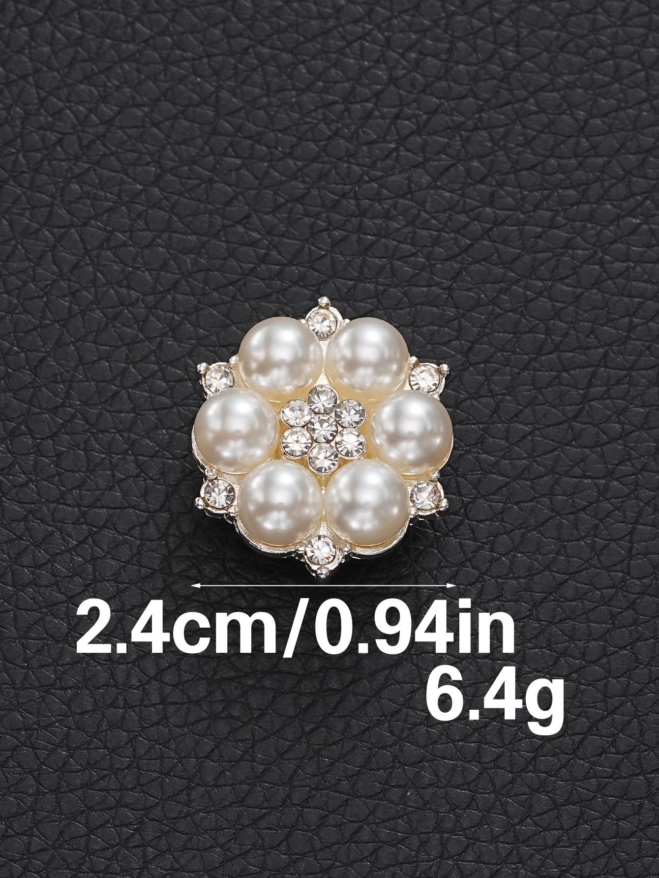

Pearl Flower Clasp Button Covers for Shirts, Coats, Cardigans, Shoes, and Hats - Decorative DIY Accessories