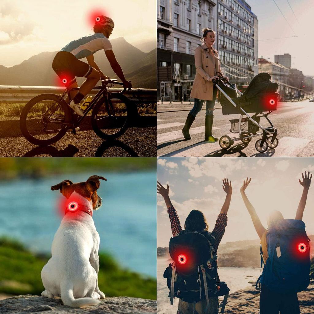 DON PEREGRINO M2 Bicycle Tail Light with Battery Life 5 2 Waterproof and Rechargeable 90-Hour - Modes, Quick-Release Brackets,