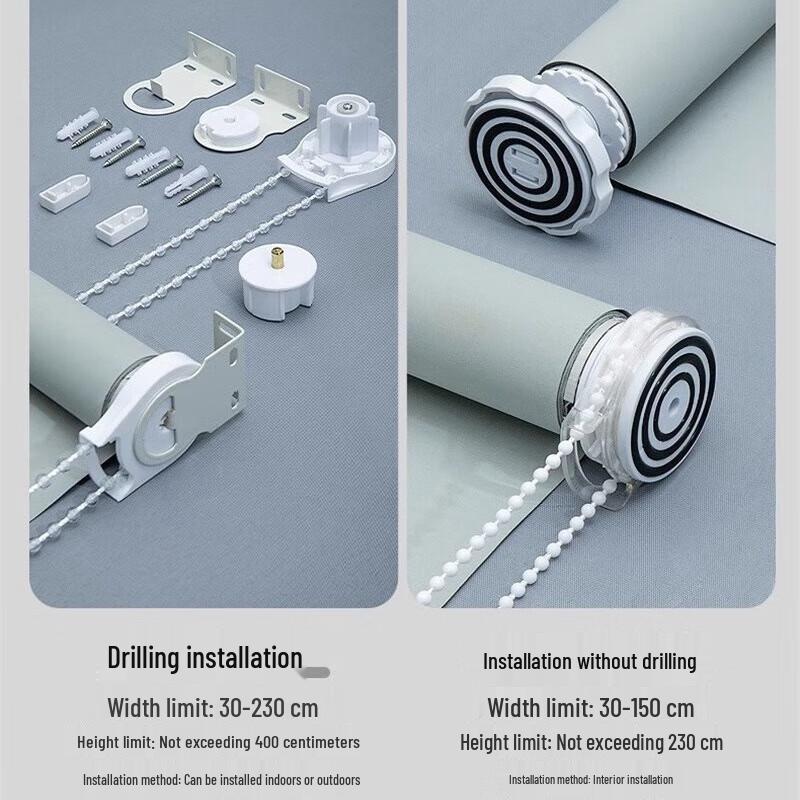 Haoyijia Full Blackout No-Punch Roller Blind