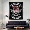 Custom Name Rock Aerosmith Tapestry Wall Hanging for Bedroom, Living Room & Dorm Decor, Modern Home Wall Art