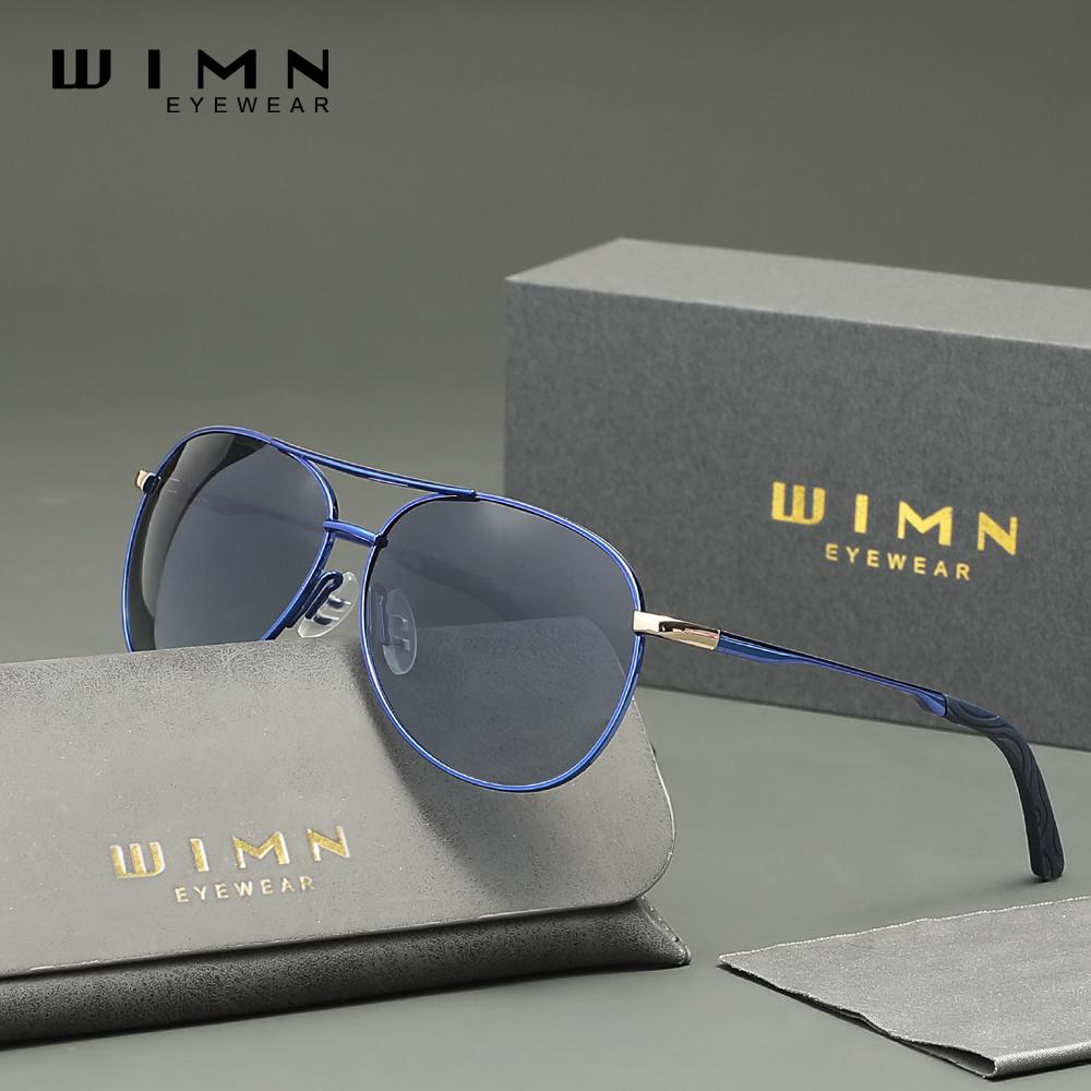 Солнцезащитные очки-авиаторы WIMN Ultra Light, поляризованные, классические синий