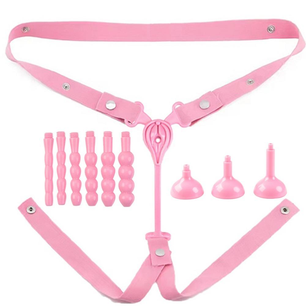 Crossdresser ABS Butterfly CB Chastity Cage with Negative Lock & Urine Tray Adult Fetish Toy for Men